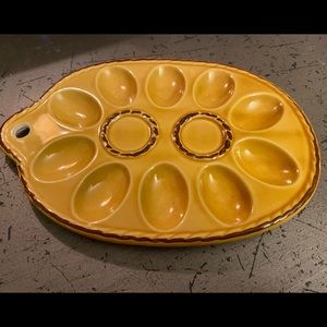 Vintage Egg Plate - Antique